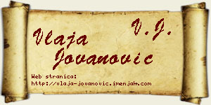 Vlaja Jovanović vizit kartica